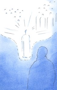 Durch das Gebet kommen wir den Heiligen des Himmels sehr nahe, als ob der Boden des Himmels herabsteigt. Jede unserer Glaubenshandlungen führt uns noch näher. von Elizabeth Wang