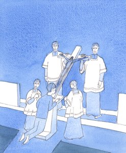 Christus ist tief berührt von jedem Zeichen der Hingabe an ihn in seiner Passion, die er aus Liebe zu uns allen ertragen hat