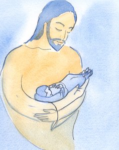 Christus zeigte mir, dass ich in meinem gegenwärtigen Leiden wie in den Armen des Vaters liege, zärtlich getragen.
