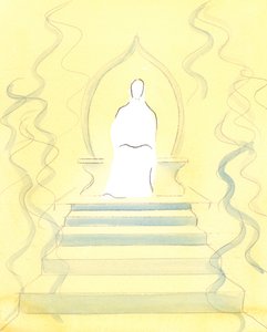 Gott der Vater wohnt im Himmel inmitten des Feuers der Herrlichkeit, das Er ist; und es ist vor Seinem Thron, dass Seelen zum Gericht gebracht werden von Elizabeth Wang