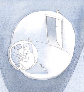 Er kletterte in den innersten Raum meines Herzens, um still in Gesellschaft zu sitzen und meine Hand zu halten. von Elizabeth Wang