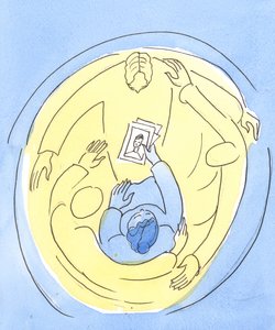 In der Liebe der drei göttlichen Personen gehalten, können wir für andere Fürbitte leisten