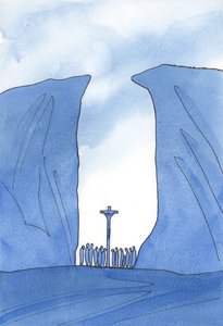 Wie klein, isoliert oder verfolgt unsere Gemeinschaft auch sein mag, Christus ist bei der Messe unter uns, als ob in einer Schlucht von Elizabeth Wang