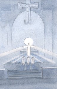 Ich sah Christus auf sein Volk schauen, erfreut darüber, hier bei uns zu sein von Elizabeth Wang