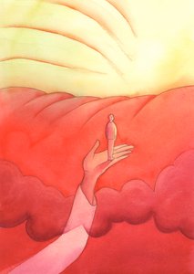 In der Kontemplation hebt uns Christus über irdische Gedanken an den Rand des Himmels