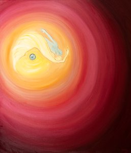 In unserer Vereinigung mit Gott sind wir wie Kinder, die durch das Universum springen, Liebende, die spielen, Welpen, die herumtollen von Elizabeth Wang