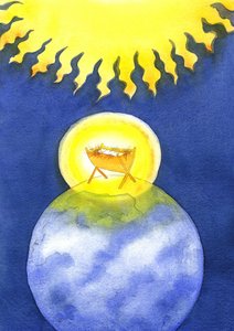 Jesus Christus ist Gott-gewordener-Mensch; doch er kam nicht in Macht auf die Erde, sondern als hilfloses Baby von Elizabeth Wang