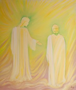 Jesus ehrt seinen Ziehvater St. Joseph und bittet uns, seine Tugenden zu bewundern und um seine Gebete zu bitten