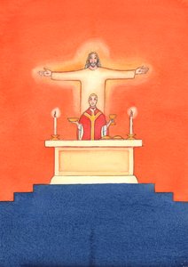Jesus ist bei uns in der Messe gegenwärtig, betet zum Vater für unsere Bedürfnisse und für das ewige Heil. Wir können all unsere Gebete mit Seinem großen Opfergebet vereinen von Elizabeth Wang