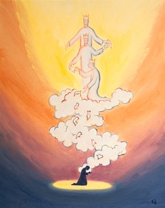 Unsere Gebete für andere steigen wie Briefe auf einer Wolke von Weihrauch zum Himmel, zu Gott der Heiligen Dreifaltigkeit, und tragen alle Namen unserer Lieben
