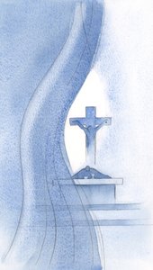 Der Heilige Geist durchdringt den Schleier bei der Heiligen Messe und offenbart uns das Geheimnis von Christi Leiden. von Elizabeth Wang