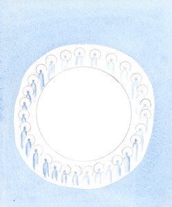 Die drei göttlichen Personen sind vereint und aktiv in der Einheit der Gottheit, als ob sie in unaufhörlicher Gemeinschaft kreisen, 2003