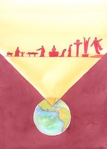 Wo auch immer die Messe gefeiert wird, sind die Anwesenden dem gesamten Erlösungswerk Christi gegenwärtig, das während seines Lebens auf Erden vollbracht wurde und seinen Tod am Kreuz einschließt von Elizabeth Wang