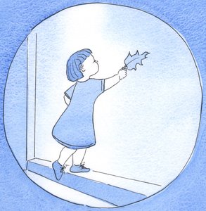 Wer ein Gebet mit Ehrfurcht und Liebe spricht, ist wie ein Kind, das seinem Großvater vertrauensvoll und freudig ein hübsches Blatt bringt von Elizabeth Wang