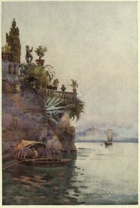 Im Schatten der Terrasse, Lago di Como, Illustration aus 