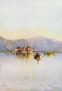 Isola Pescatori und der Sasso di Ferro, Lago Maggiore von Ella Du Cane