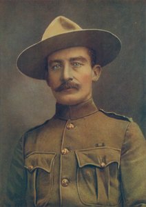 Oberst Robert S. S. Baden-Powell, der Verteidiger von Mafeking. In Felduniform als Oberst der Irregulären Kavallerie