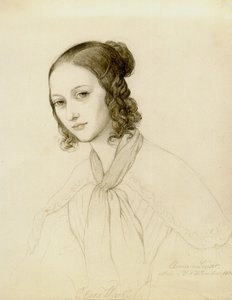 Porträt von Clara Wieck-Schumann 1819-1896, 1836