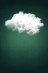 Träumende grüne Wolke