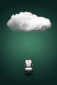 Schwebender Wolkenstuhl von Ema Paraschiv
