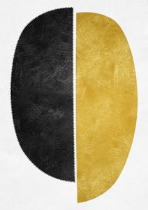 Goldene Schwarze Formen