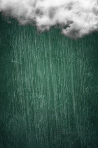 Grüne Regenwolke