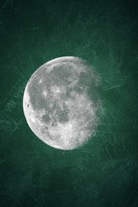 Stimmungsvoller grüner Mond von Ema Paraschiv