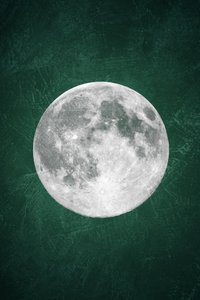 Mystischer grüner Mond
