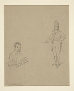 Zwei Männer von Emanuel Gottlieb Leutze