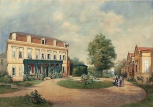 Emanuel Stöckler Landhaus der Familie Albert Hardt in Hadersdorf bei Wien 1854