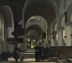Innenansicht einer Kirche von Emanuel de Witte