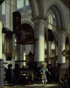 Innenansicht der Oude Kerk, Delft, ca. 1680