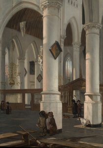 Innenraum der Oude Kerk, Delft, wahrscheinlich 1650 von Emanuel de Witte