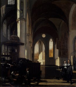 Das Innere einer gotischen Kirche