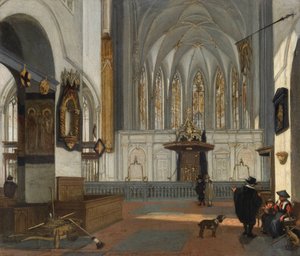 Ansicht des Chors der St.-Johannes-Kirche in Utrecht von Emanuel de Witte
