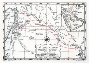 Karawanen-, Kurier- und Pilgerrouten in der syrischen Wüste, 1937 von Emery Walker