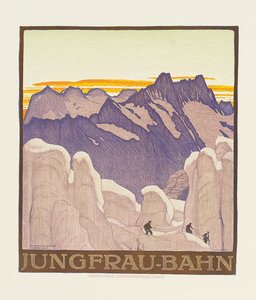 Jungfrau-Bahn, Plakat zur Werbung für die Jungfrau-Bahn