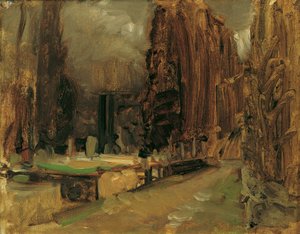 Der Friedhof bei Gravosa bei Ragusa (Studie zu Pax)