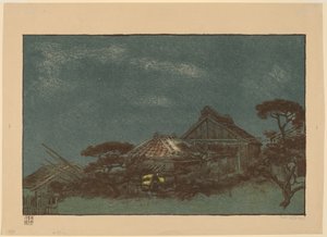Abend in Fukagawa von Emil Orlik