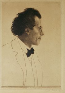 Gustav Mahler, Komponist und Dirigent von Emil Orlik