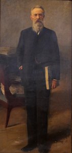Porträt des Komponisten Nikolai Rimski-Korsakow von Emil Oskarovich Wisel