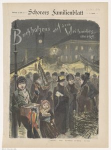 Familie Buchholz auf dem Weihnachtsmarkt von Emil Ost