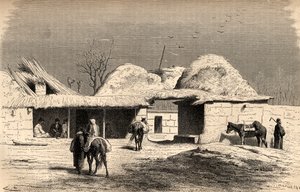 Ein Karawanserei in Taschkent, Usbekistan, Illustration aus 