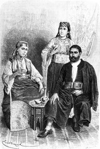 Jüdischer Mann und Frau aus Tanger, 1878 von Emile Antoine Bayard