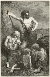 Eine Familie in der Steinzeit von Emile Antoine Bayard