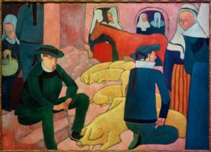 Der Schweinemarkt von Emile Bernard