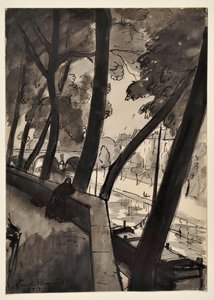 Die Kais: Die Seine am Pont Marie von Emile Bernard