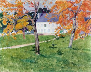 Haus zwischen den Bäumen von Emile Bernard
