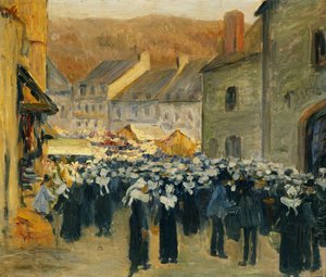 Der Markt in Pont-Aven, 1886 von Emile Bernard