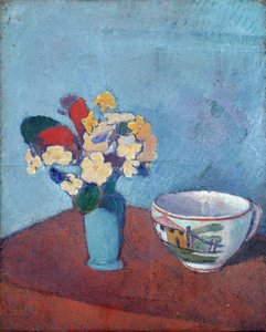 Vase mit Blumen und Tasse von Emile Bernard